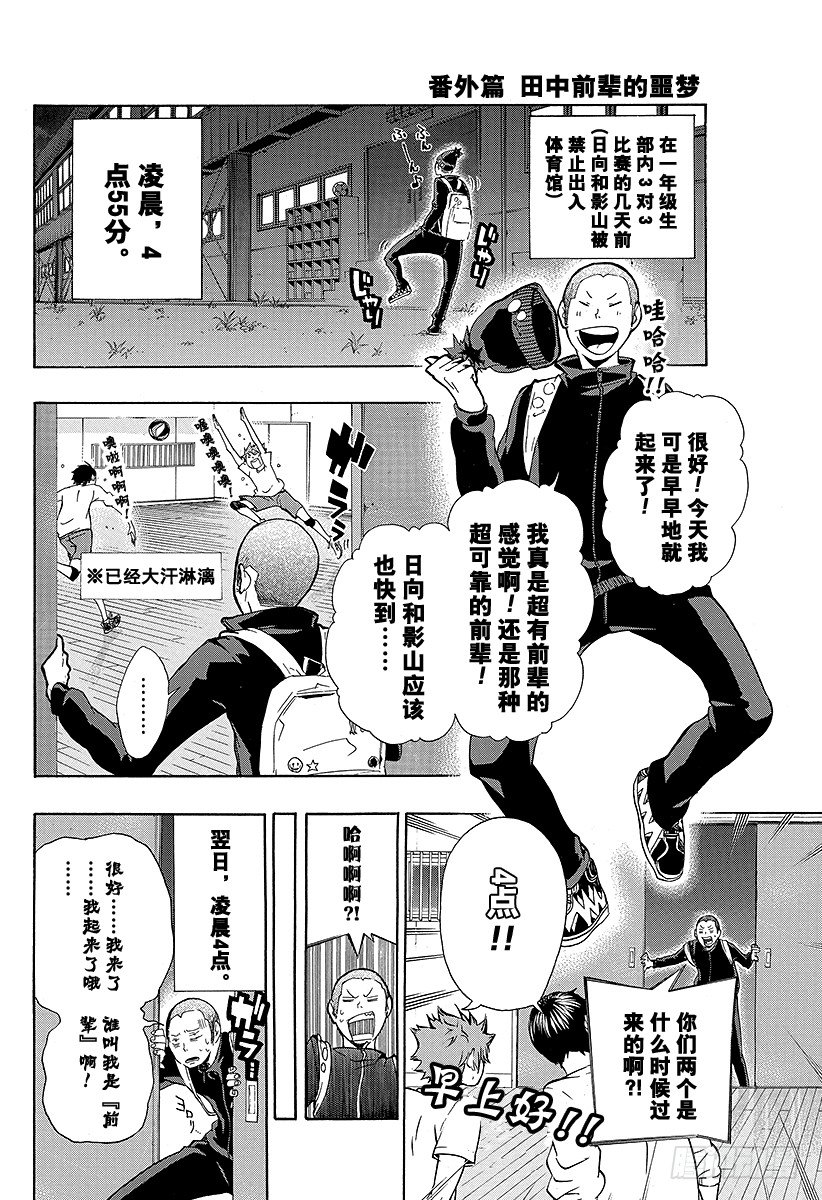 排球少年壁纸漫画,番外1 田中前辈的噩梦1图