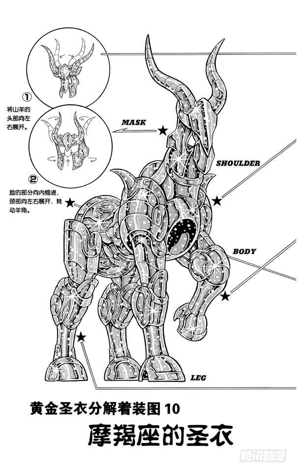 圣斗士星矢黄金魂漫画,番外10 圣衣分解着装图2图