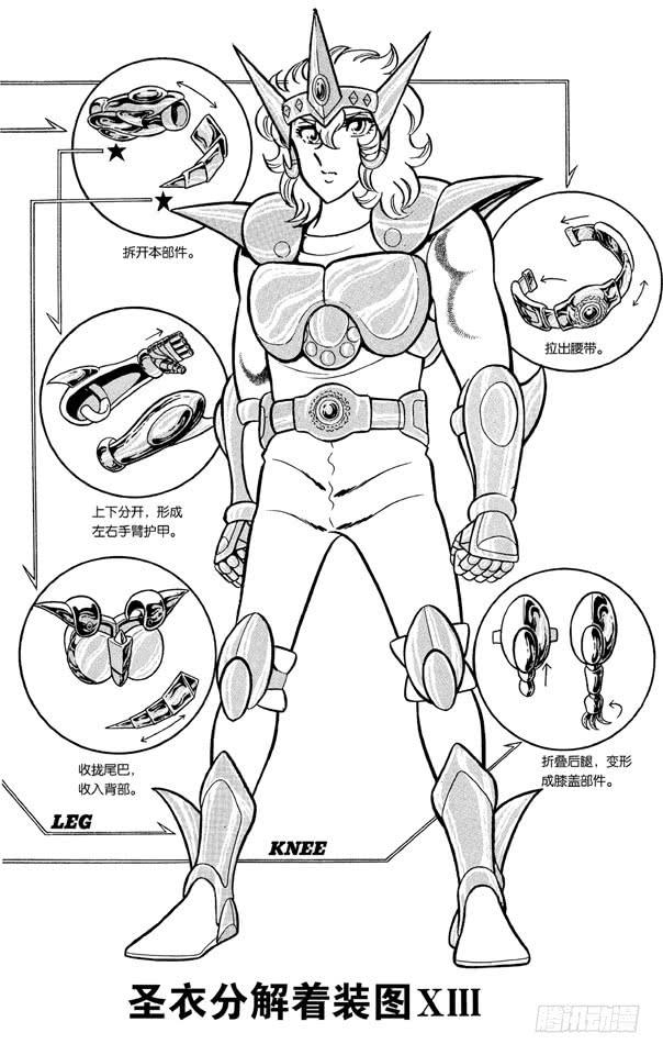 圣斗士星矢全集在线观看免费漫画,番外5 圣衣分解着装图1图