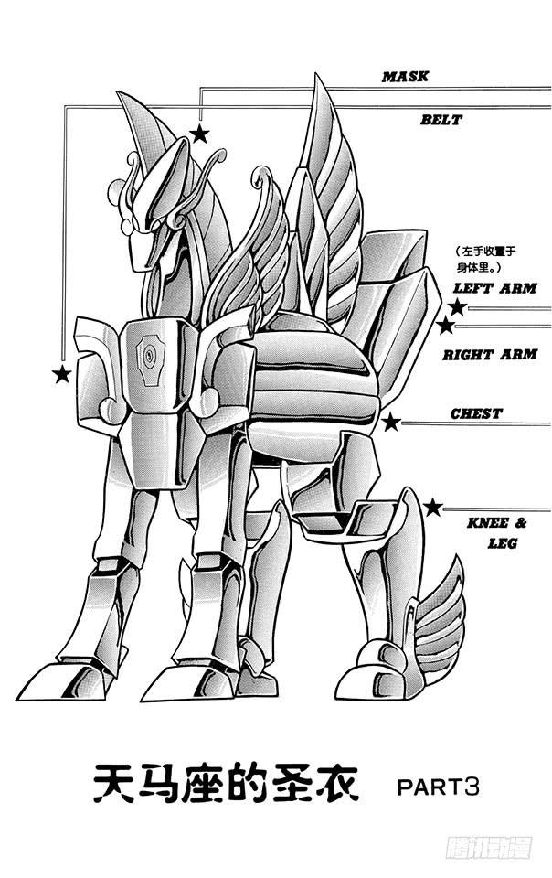 圣斗士星矢番外篇完整版解说漫画,番外9 圣衣分解着装图2图