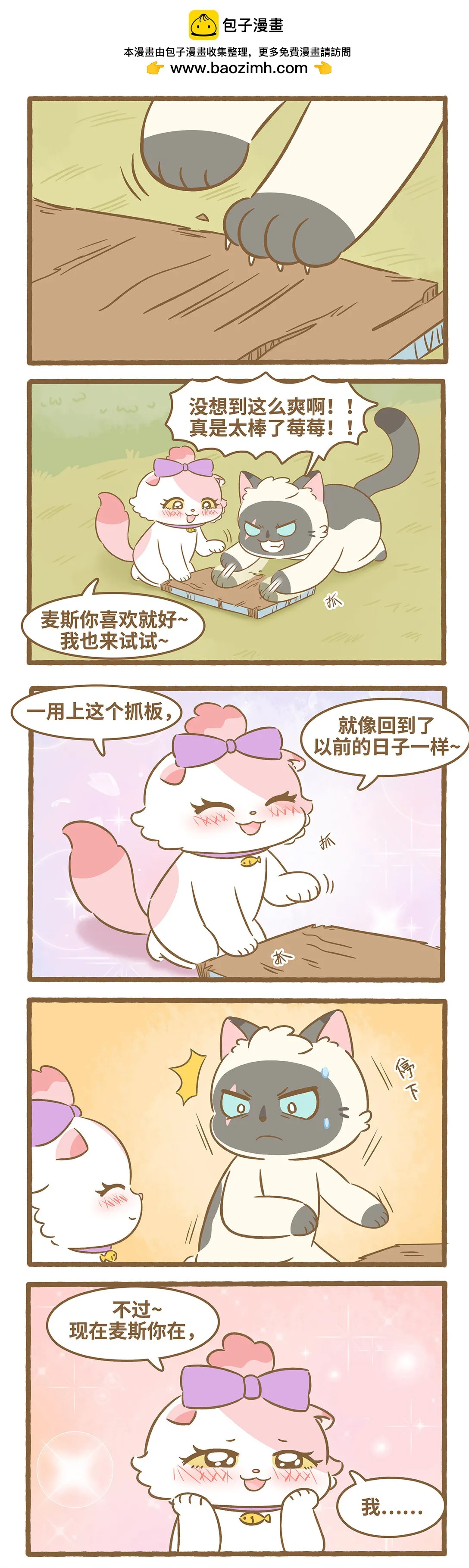 爱上我的小可爱漫画,97 第97话 猫抓板2图