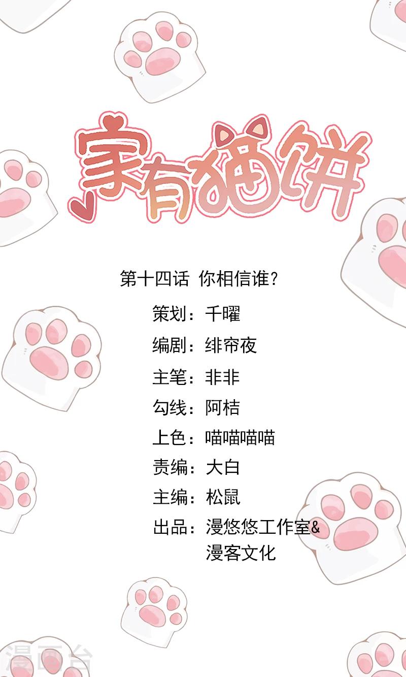 家有猫怎么防猫咬漫画,第14话 你相信谁？1图