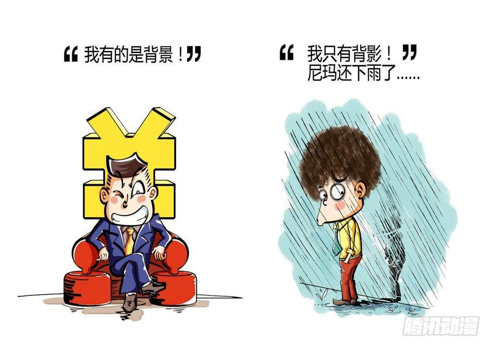 毛病一词中的毛最早漫画,背景与背影1图
