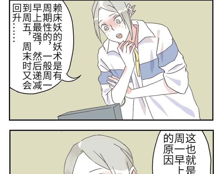 与妖鬼同行的欺诈师漫画,第24话（下） 懒床妖1图