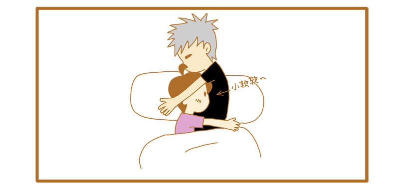 LES宝贝满满爱漫画,哄睡觉的秘密武器！1图