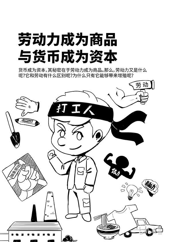 马克思漫漫说第二季如何漫画,05 劳动力成为商品与货币成为资本1图