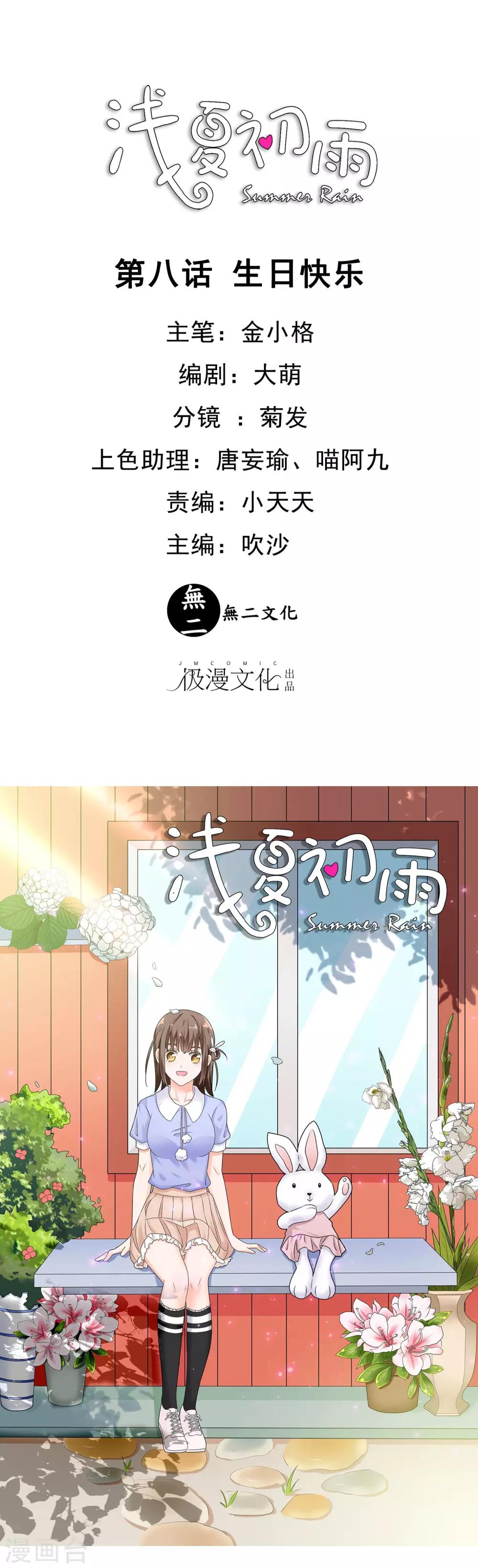 浅夏初雨漫画,第8话 生日快乐1图