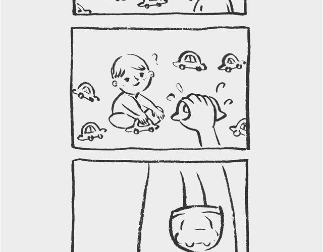 我和姥爷的日常漫画,送礼也省钱1图
