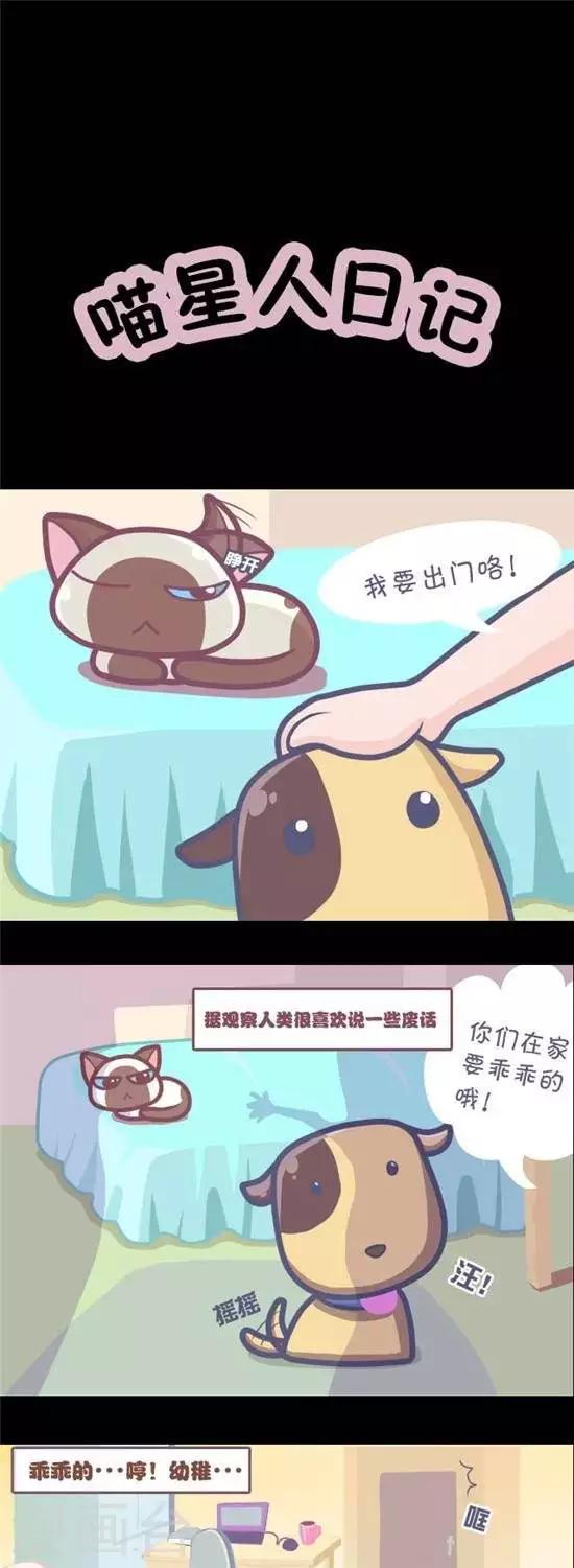 喵星人日记漫画,第2话1图