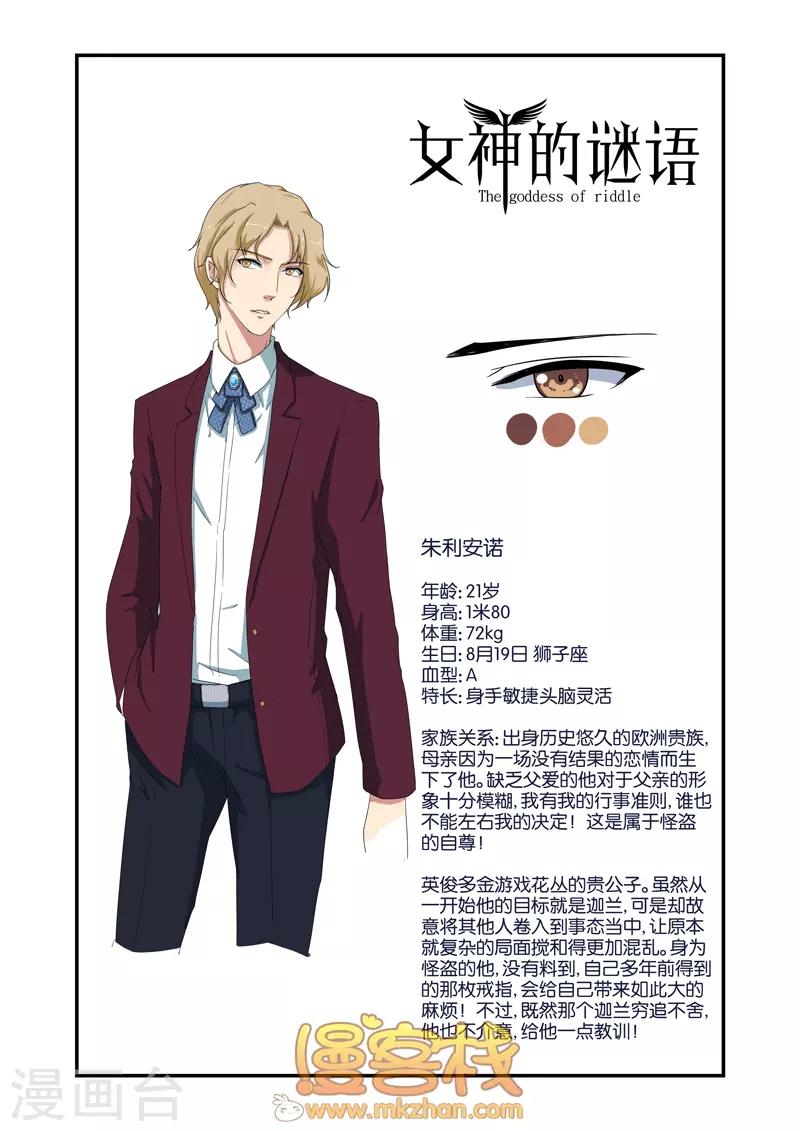 女神的谜语漫画,人设1图