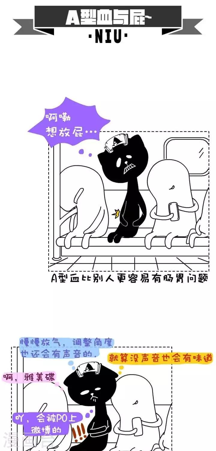 猫咪血型怎么配型漫画,第15话  A型血与屁1图