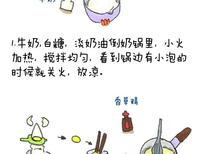 莲小兔的手绘食单漫画,法式焦糖布丁2图