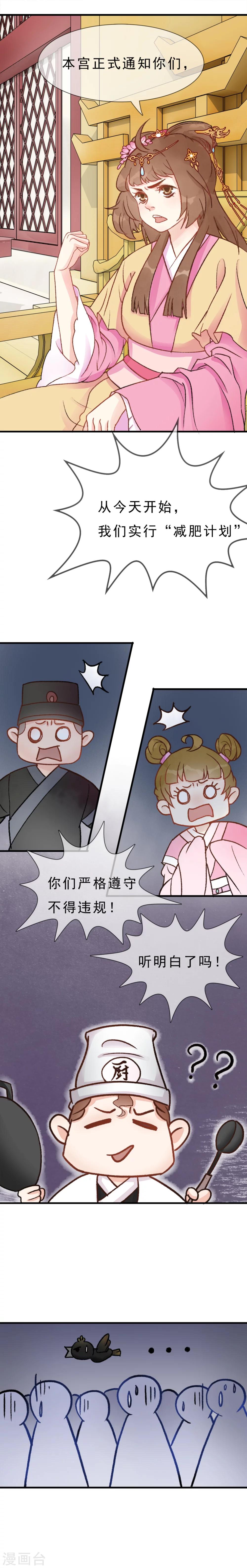 公主简笔画漫画,第1话 太胖就要减肥1图