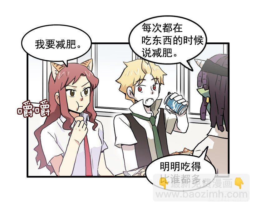 半妖青春学园漫画,决心减肥1图