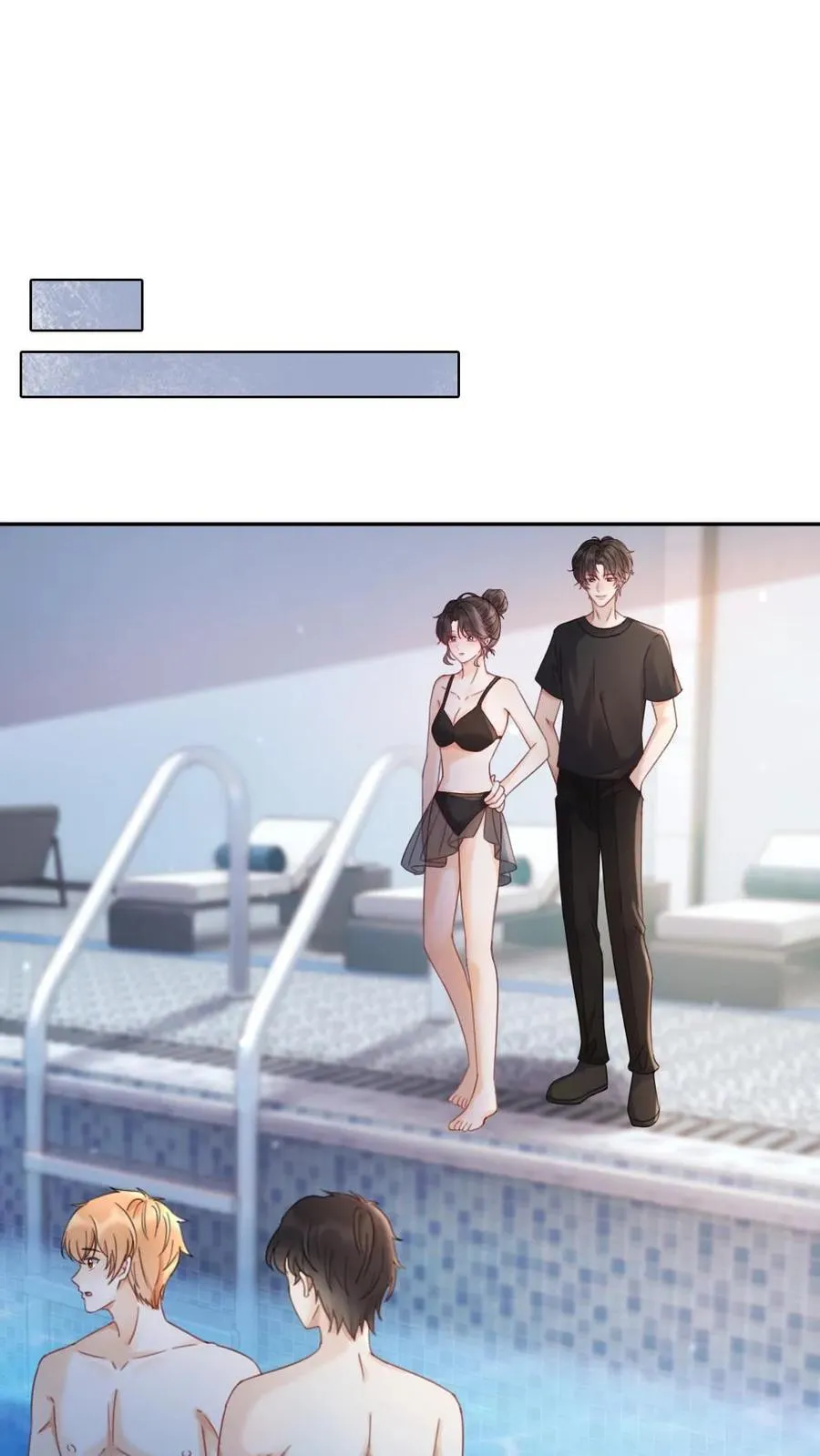 明撩！暗诱！和顶流影帝恋综撒糖漫画,第400话 番外37 游泳馆里秀腹肌2图