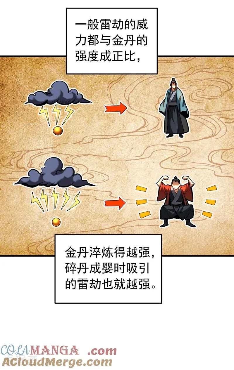 弟子修炼我躺平第二季在线观看漫画,第82话 第十道雷劫1图