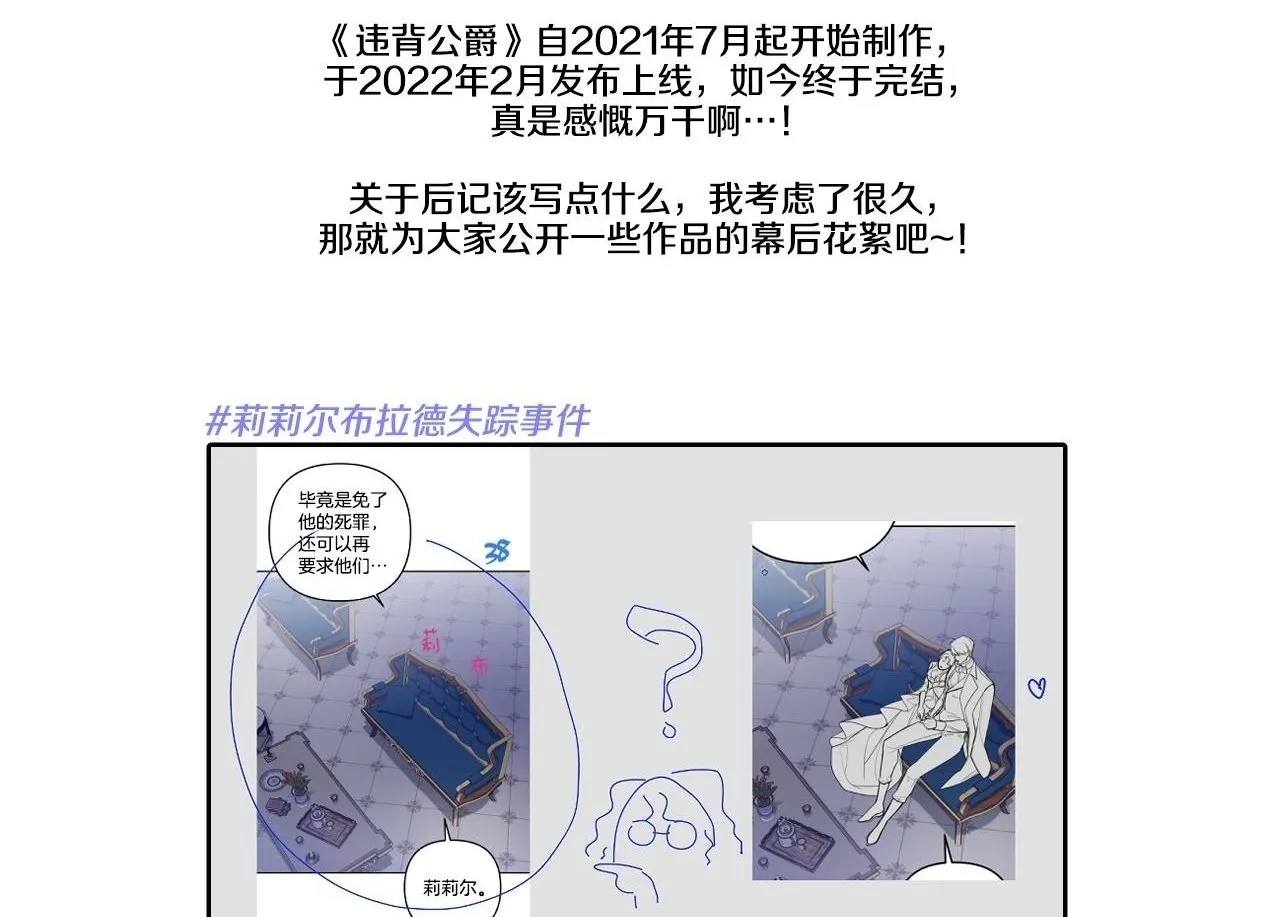 如果违背公爵的话漫画免费阅读 漫画第二季完结来吗漫画,后记2图