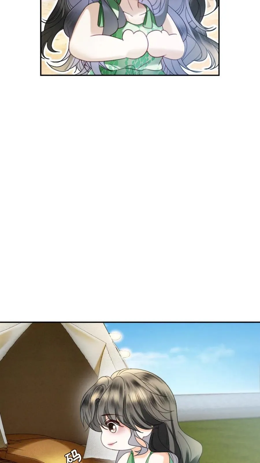 明撩！暗诱！和顶流影帝恋综撒糖漫画,第416话 番外53 海边露营2图
