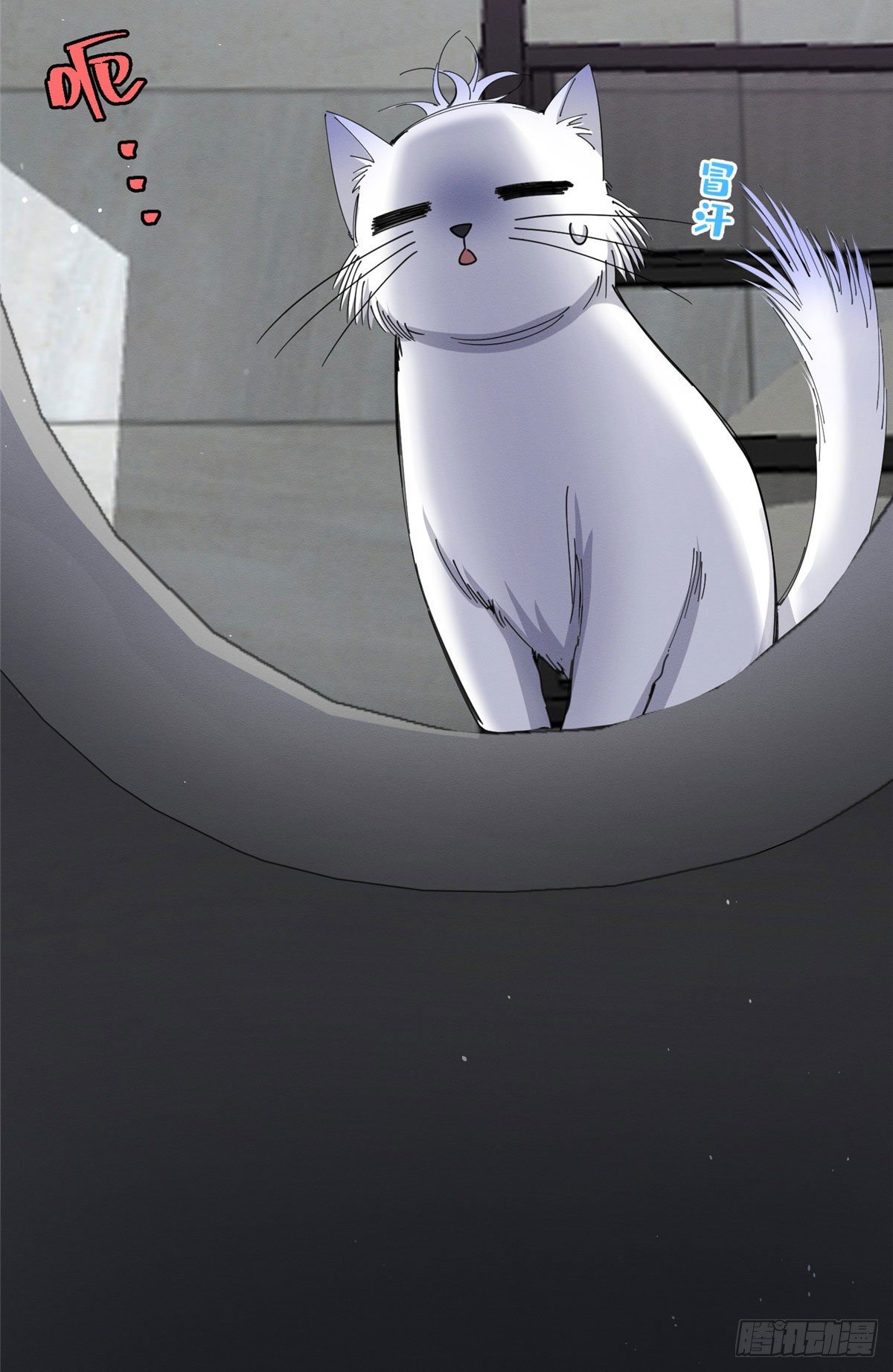 今天也要努力当只猫漫画,第7话 臭小子？2图
