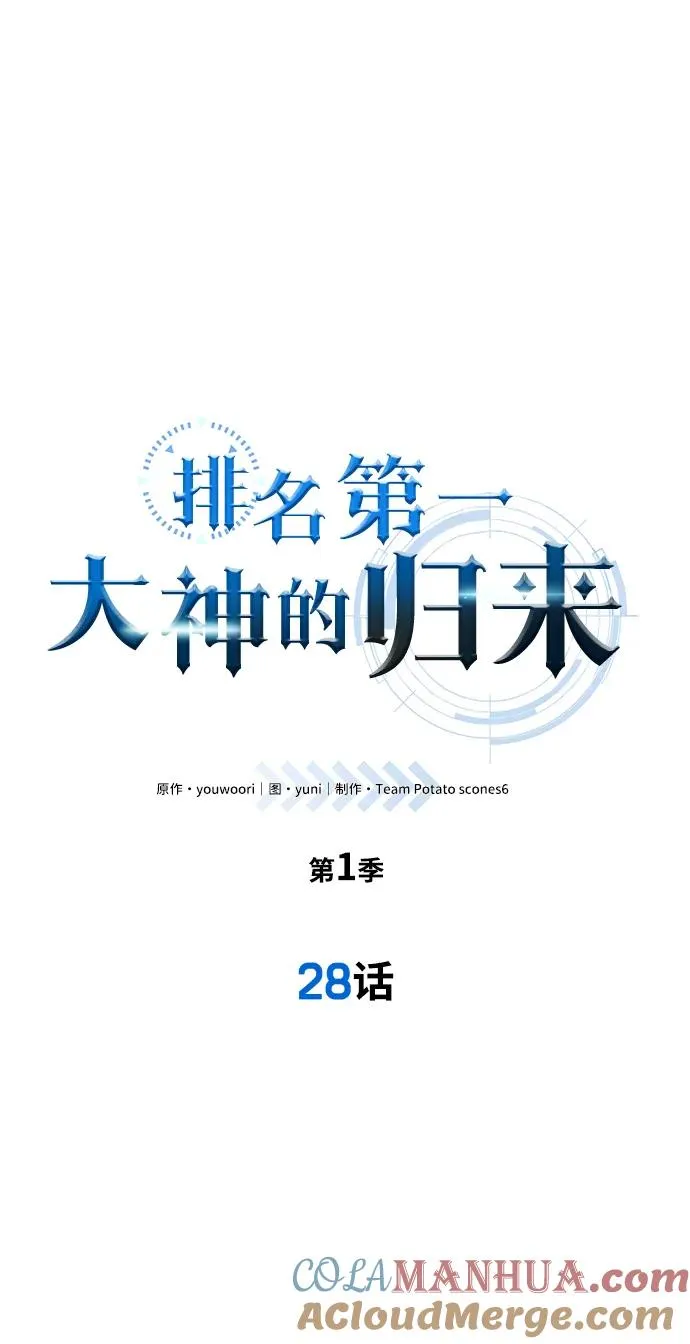 排名第一大神的归来漫画,第28话1图
