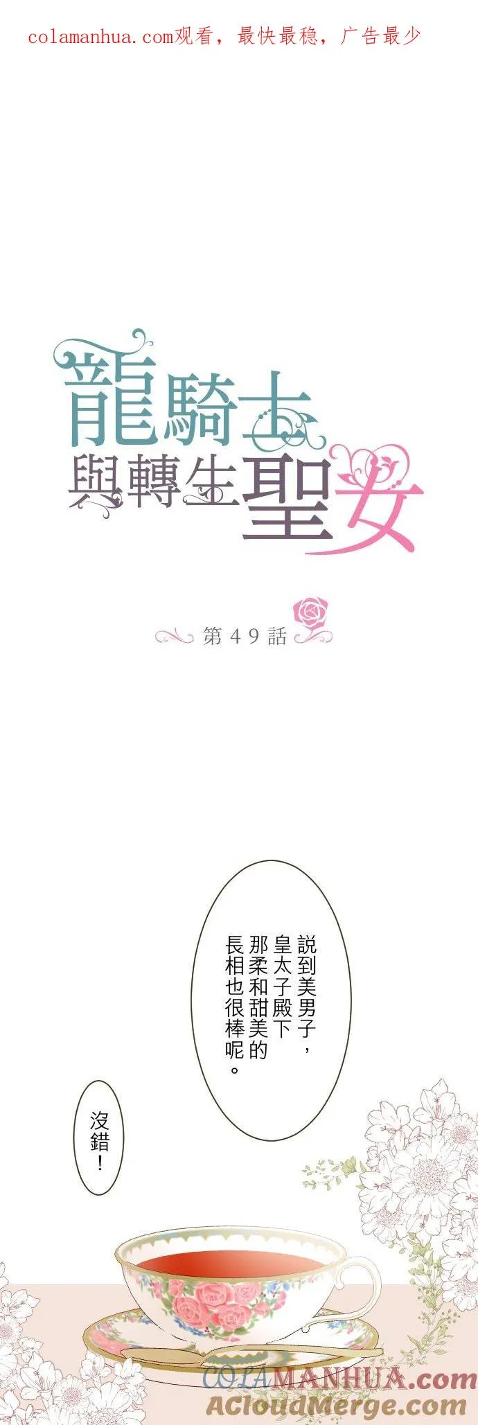 龙骑士与转生圣女漫画,49话 不准对她出手1图