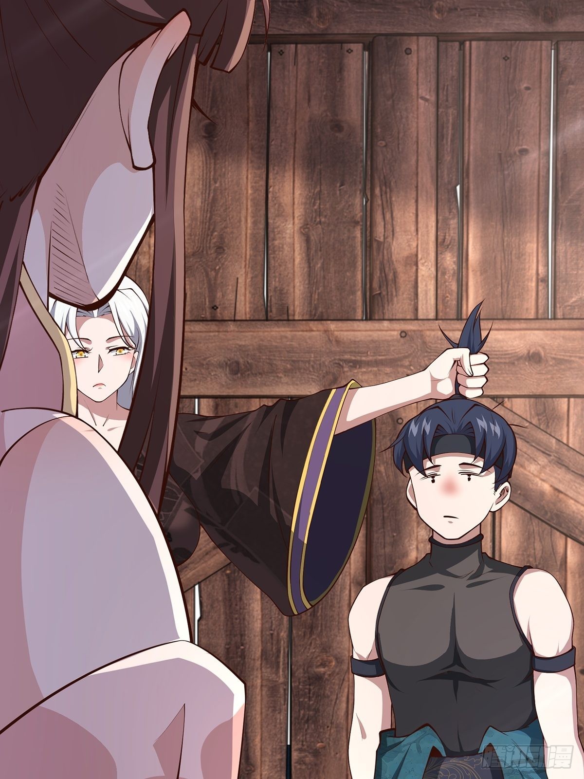 穿成女魔头的徒弟悄悄打卡漫画,第21话-啊这！2图