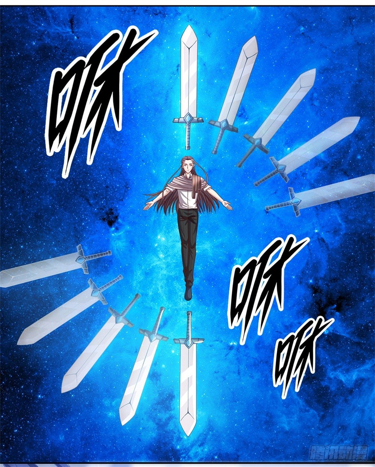 开局签到超神封印卡漫画,第97话 万剑齐发1图
