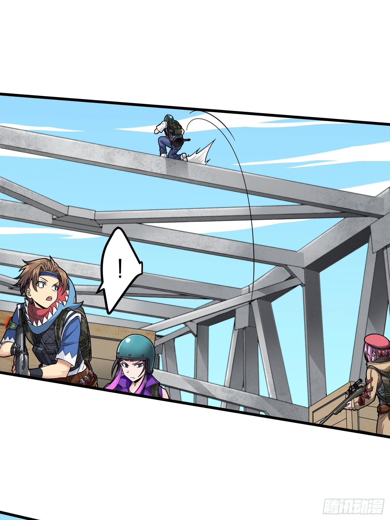 和平精英：描边战神漫画,70话.炙热五曜2图