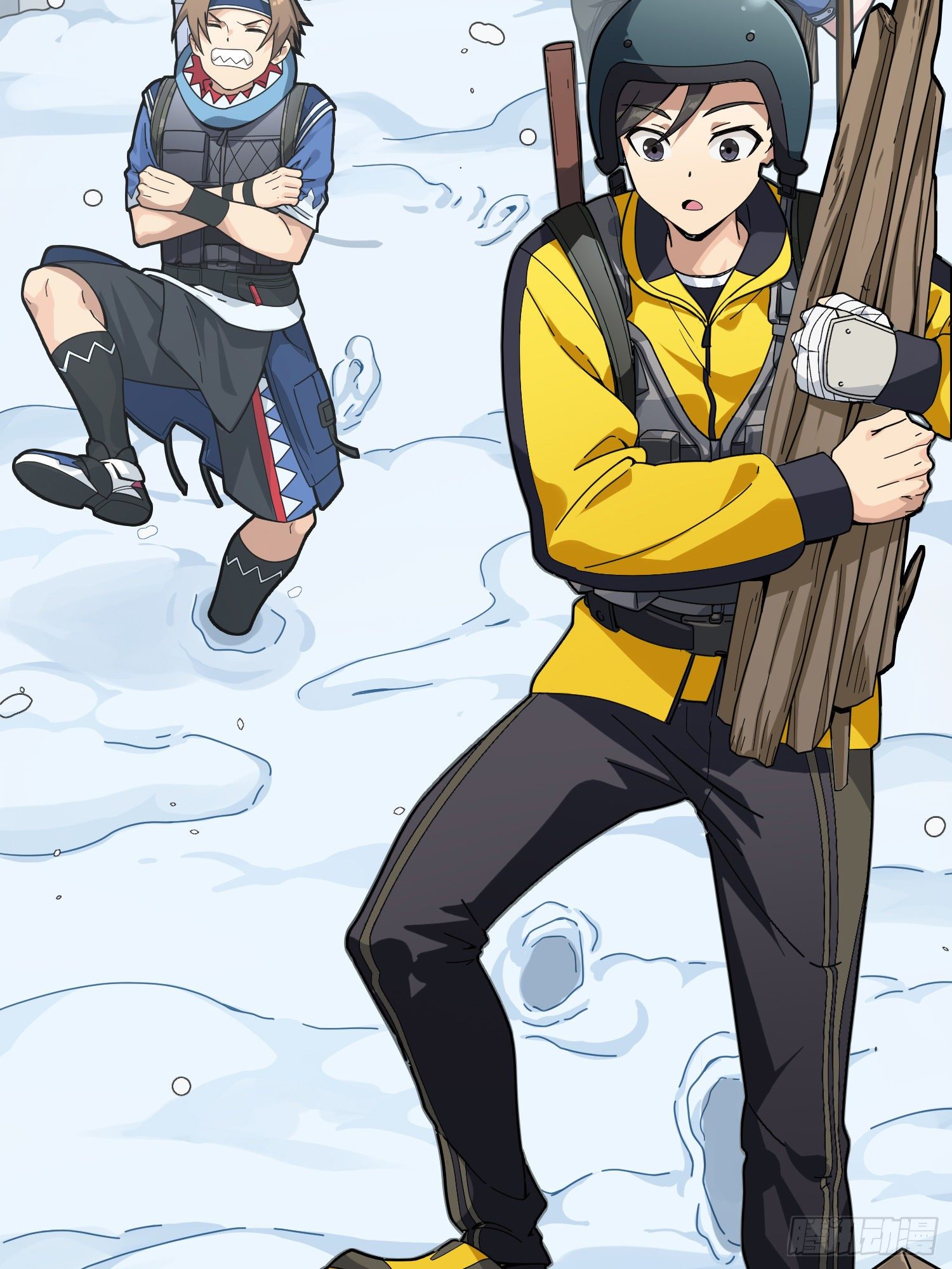和平精英：描边战神漫画,59话.极寒1图