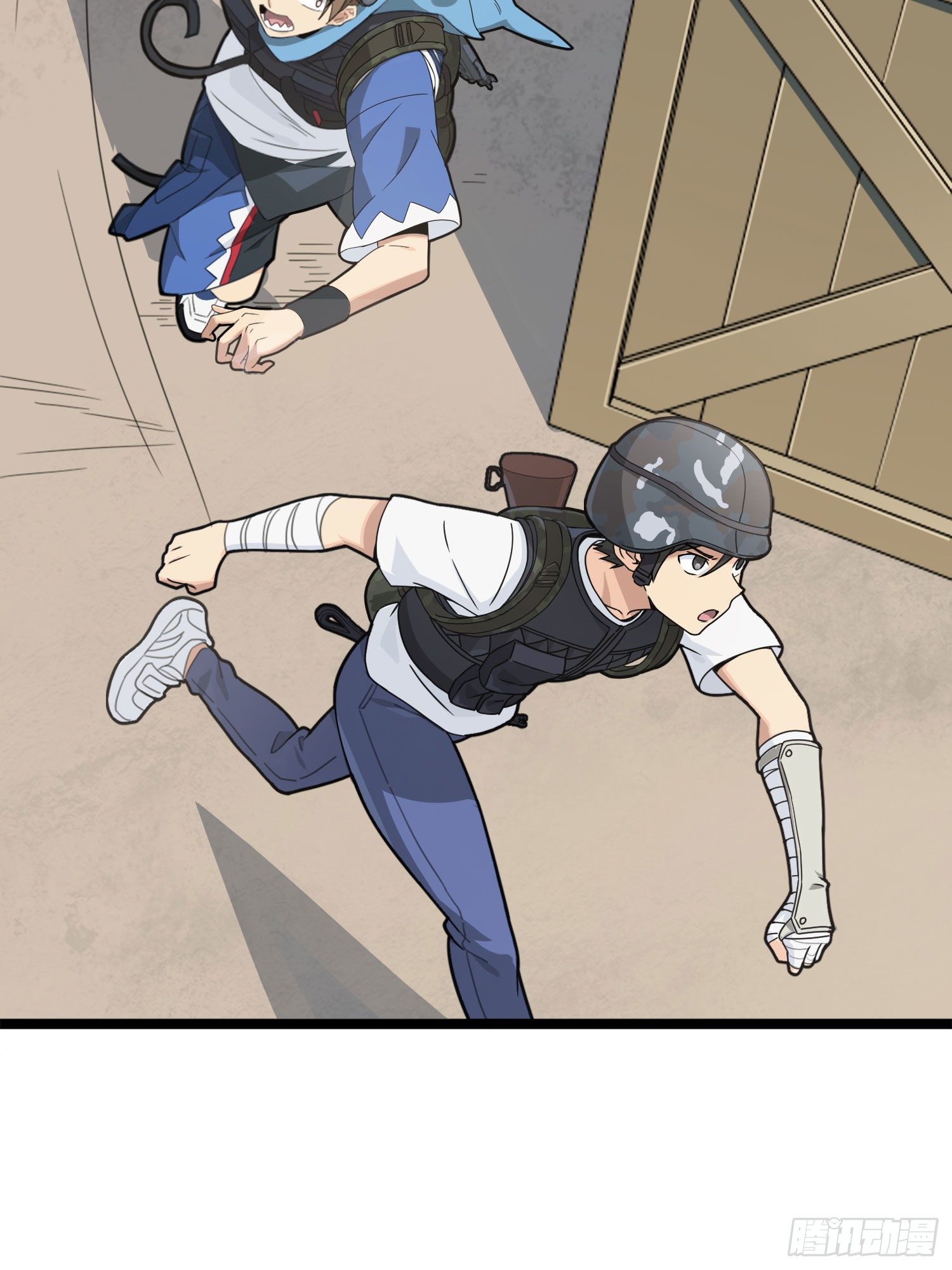 和平精英：描边战神漫画,54话.小镇（一）1图