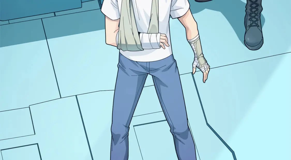 和平精英：描边战神漫画,冒险篇17话 重启1图