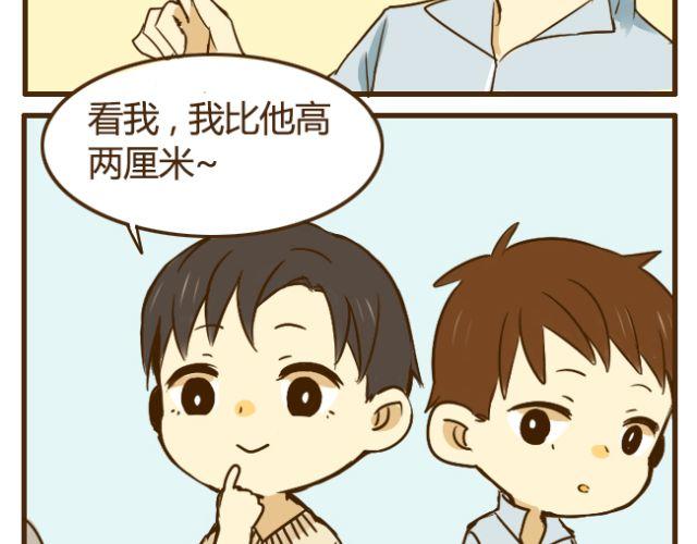 艾灸的正确打开方式漫画,第19话 兄弟俩到底谁比较高？1图