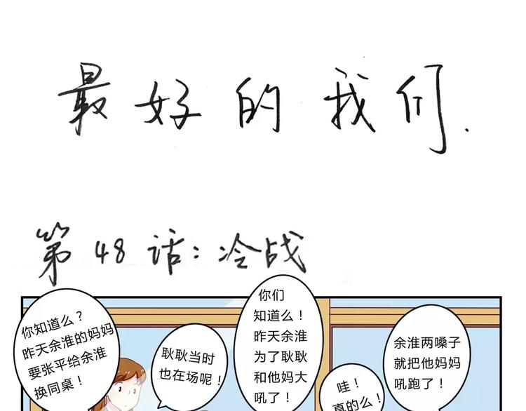 最好的我们电视剧演员表全部漫画,第48话 冷战1图