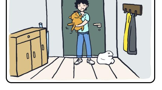 呐我喜欢你漫画,我想你了2图