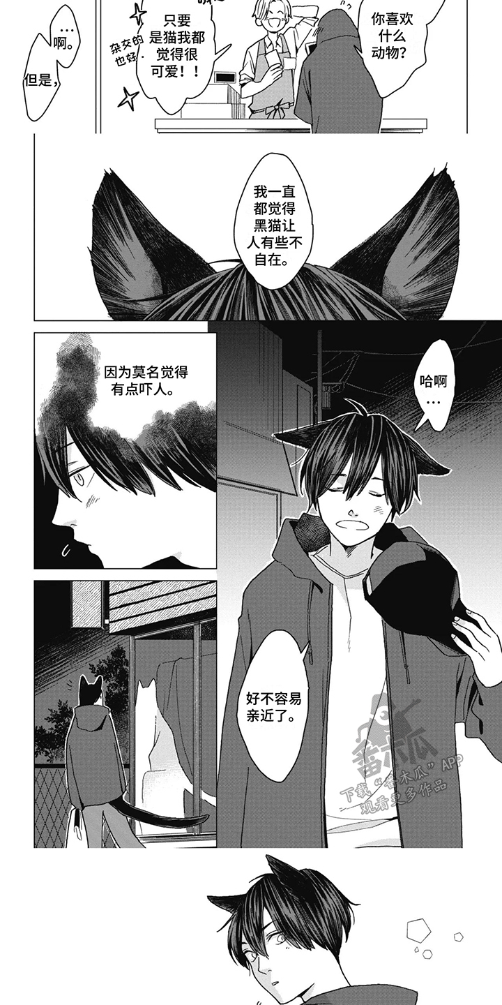 猫猫想要被抚摸漫画,第1话1图