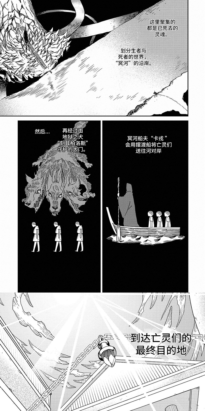 三头地狱犬三个头的能力漫画,第1话1图