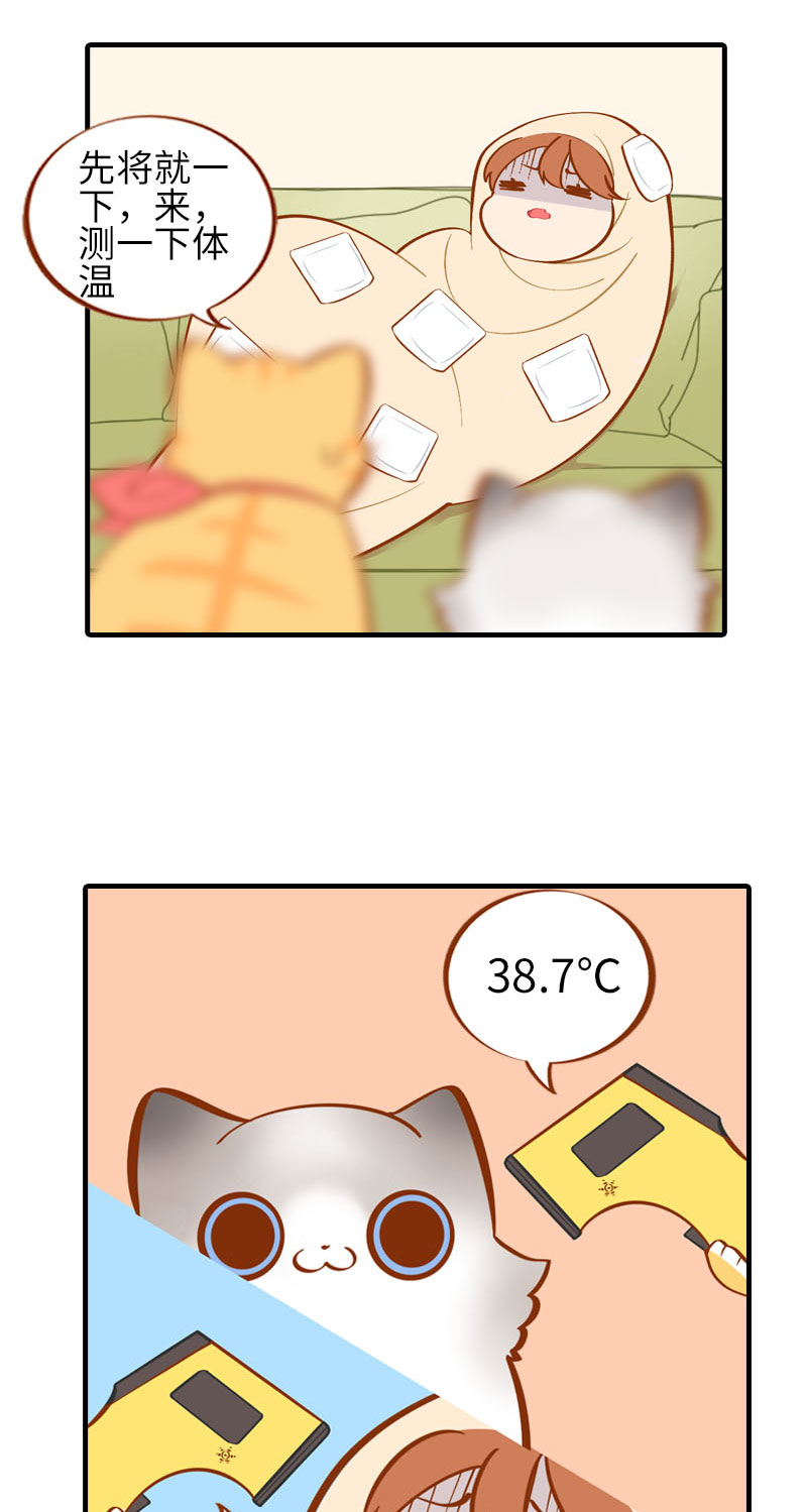 猫咪的人类饲养指南女主和医生cp漫画,第15话 感冒1图