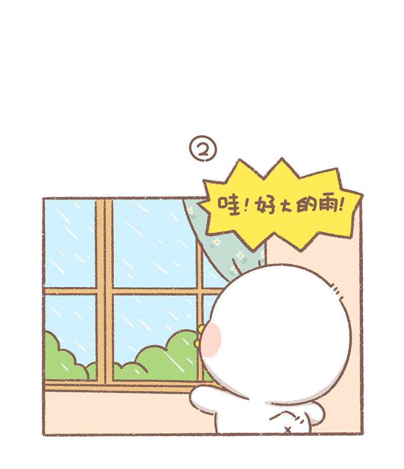 逗酱萌鸭漫画,第32话 下雨篇2图