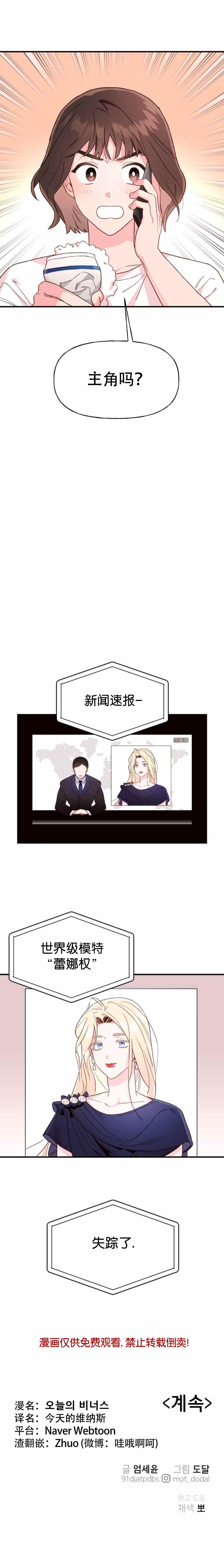今天的维纳斯漫画,第4话1图