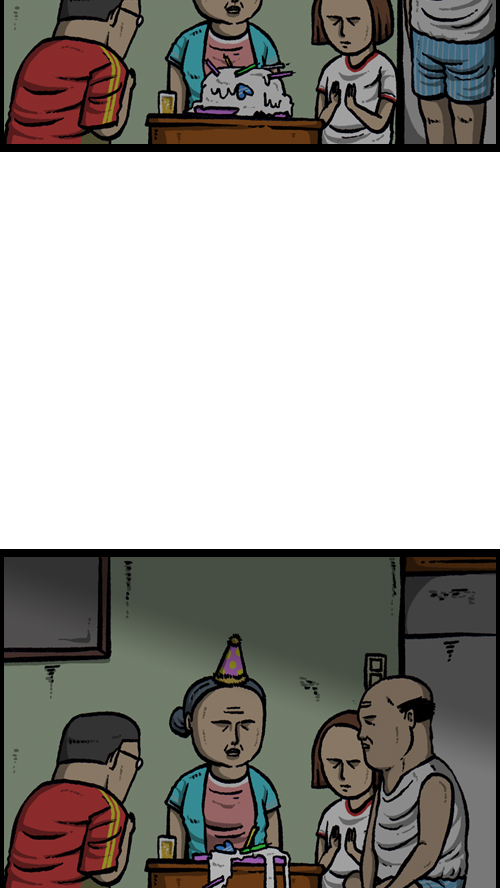 心灵的声音漫画,[第89话] 当我家停电的时候2图
