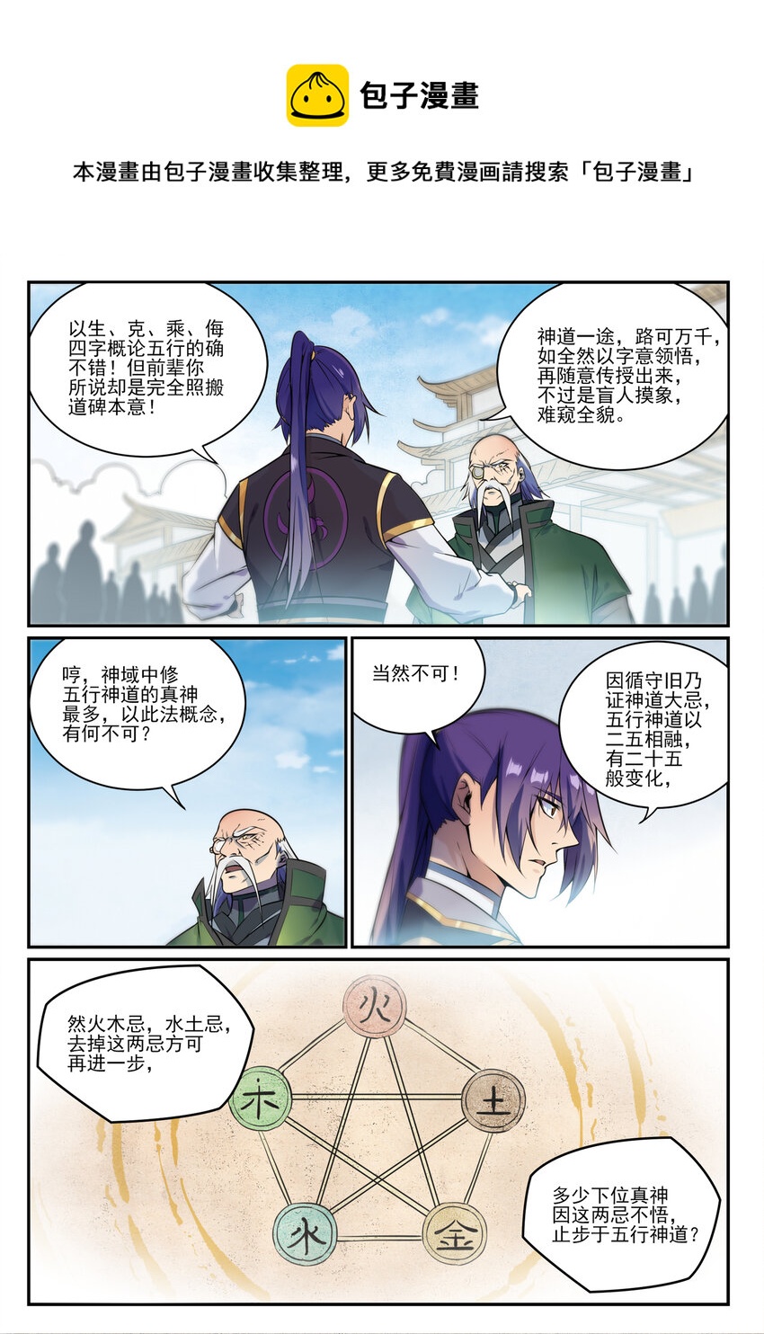 百战天狼39集全观看漫画,第848话 含天府论道1图