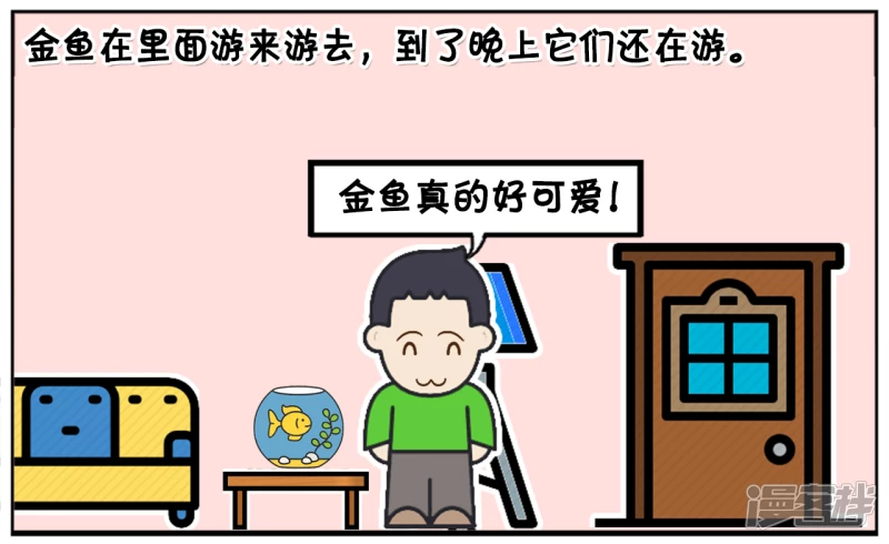 子阳名字寓意漫画,爸爸给子阳买了几条金鱼回家2图