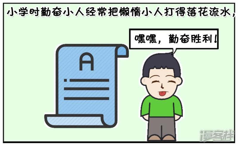 子阳和平精英漫画,子阳到了三十大学还没毕业1图