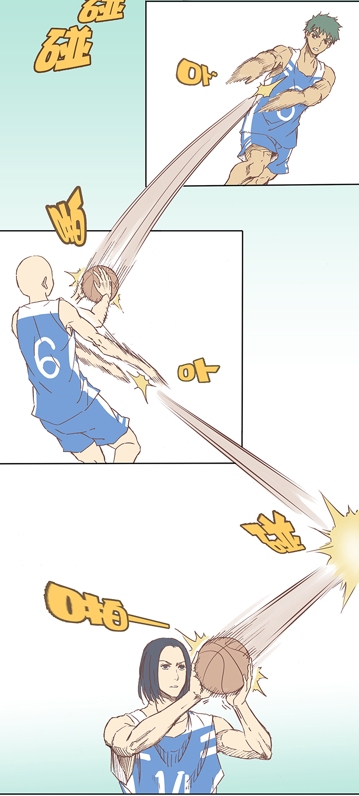 神之一脚漫画,第六波 初次对决！篮球队！2图