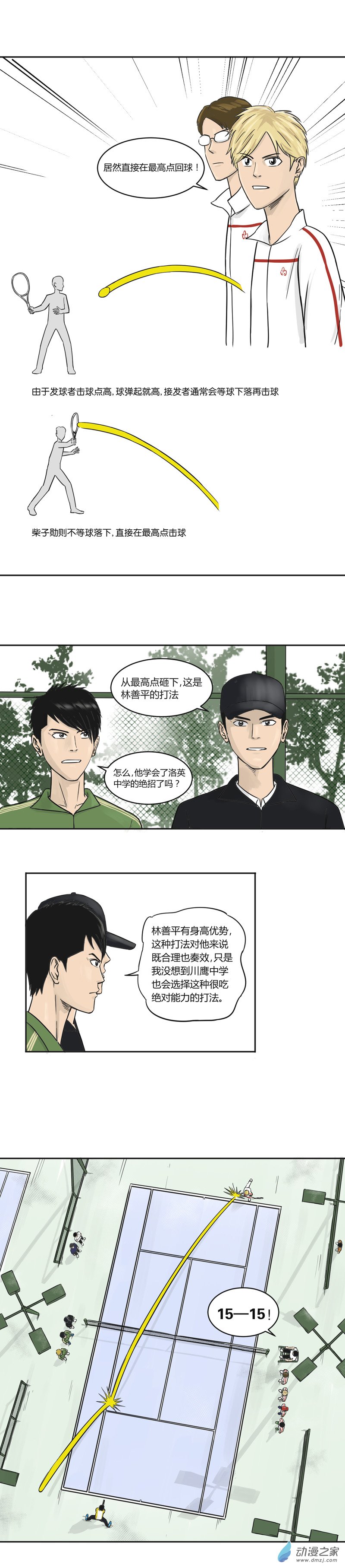 上旋高手漫画,第28话 精准击球1图