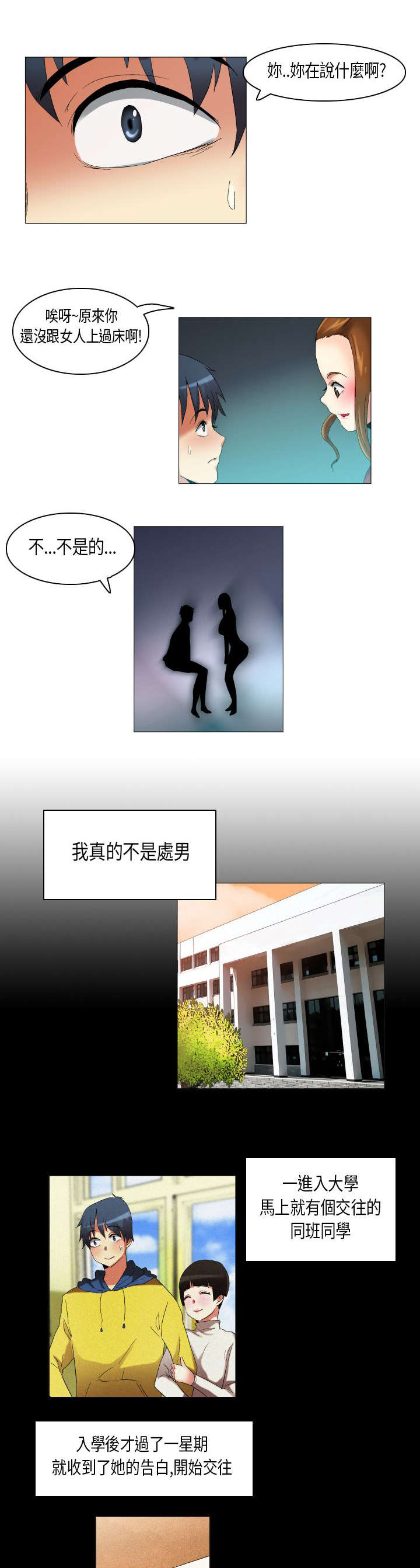 疯狂的人的特征漫画,第18章：青涩的第一次2图