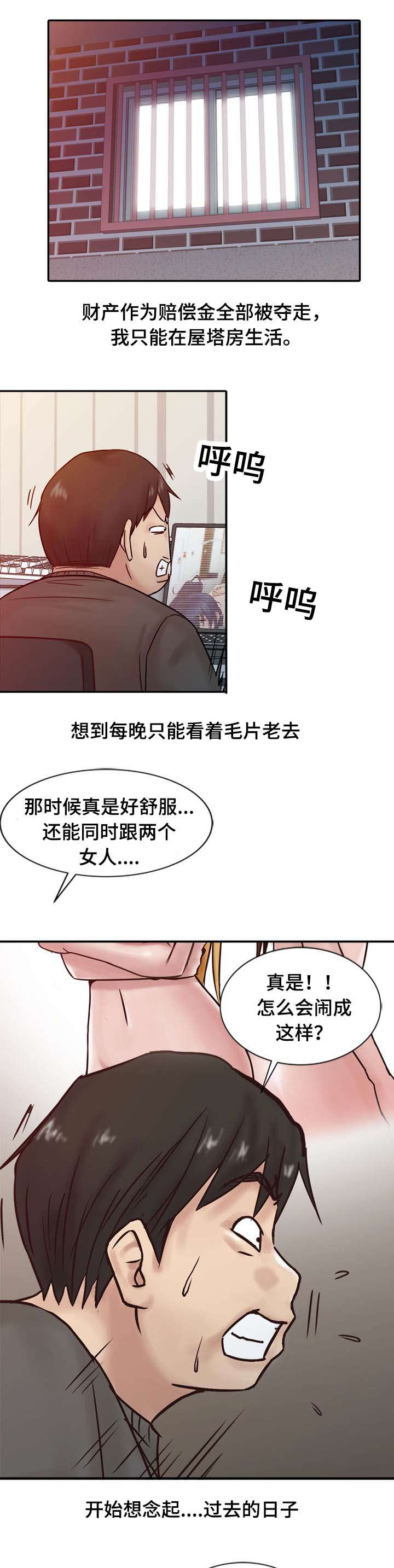 受制于他漫画,第24章：落魄1图