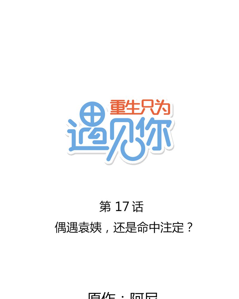 重生只为遇见你漫画,第17章：偶遇袁姨 还是命中注定？1图