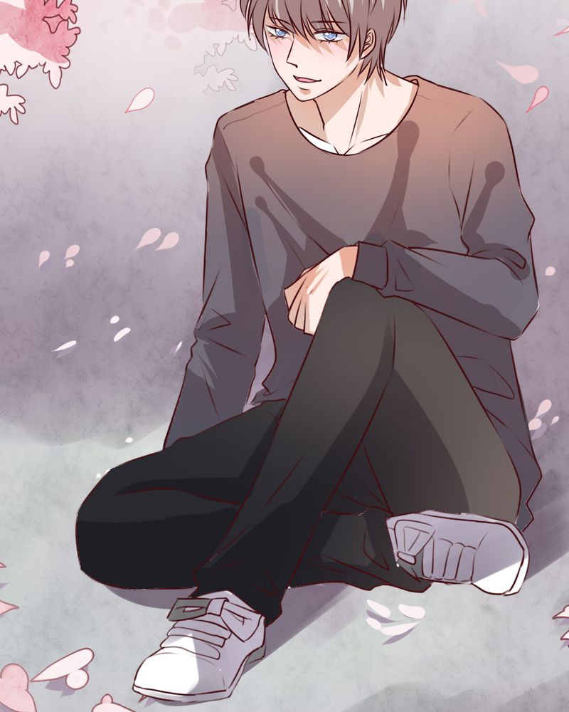 雨后的故事动图gif姐弟两漫画,第35章：樱花树下2图