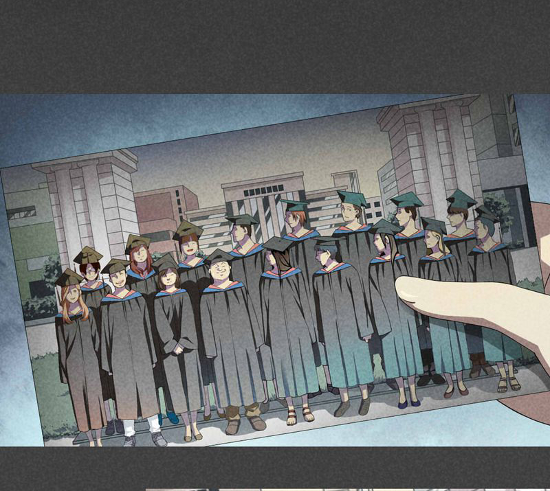 入夜我们谈恋爱杳杳一言漫画,第6章：毕业照（三）2图